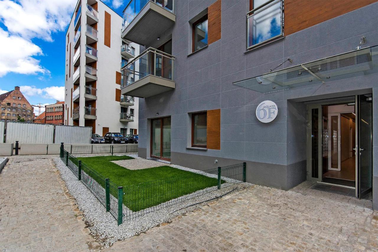 Stylish Apartment Oldtown Riverview Balcony 그단스크 외부 사진